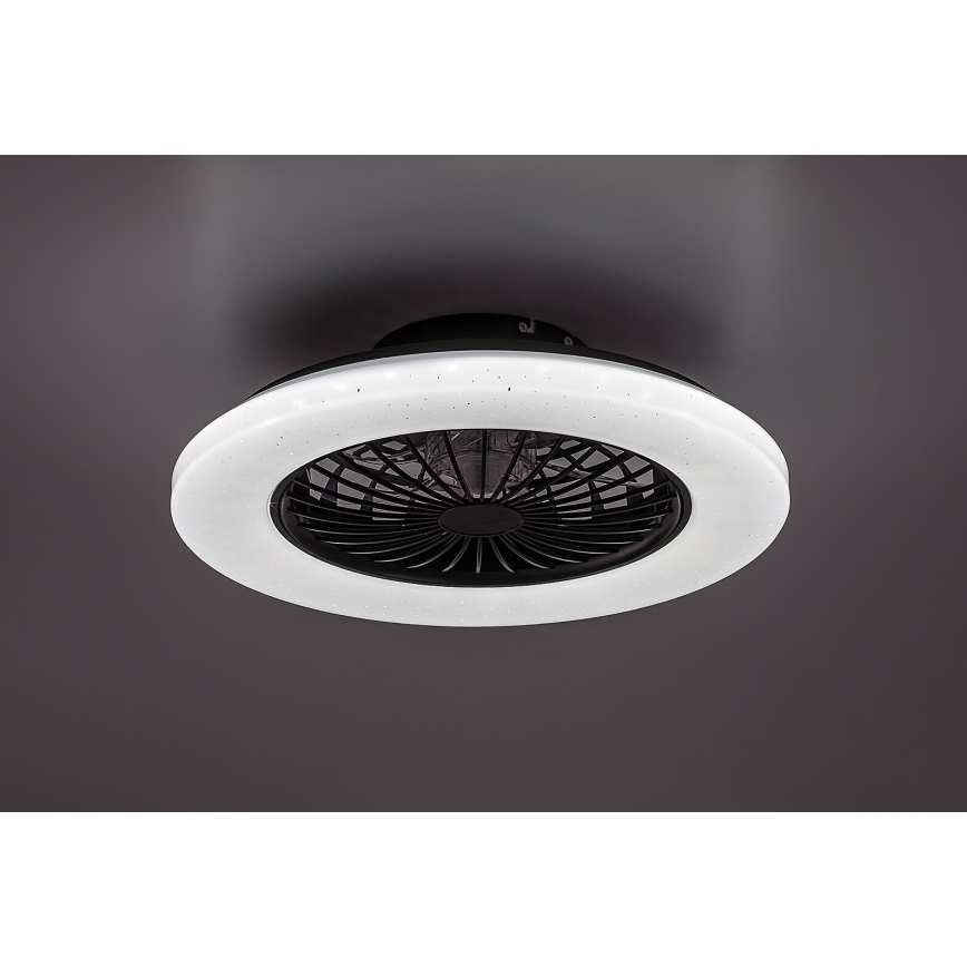 Rabalux - LED Pritemdomas lubinis šviestuvas su ventiliatoriumi LED/48W/230V 3000-6500K + nuotolinio valdymo pultas