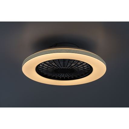 Rabalux - LED Pritemdomas lubinis šviestuvas su ventiliatoriumi LED/48W/230V 3000-6500K + nuotolinio valdymo pultas