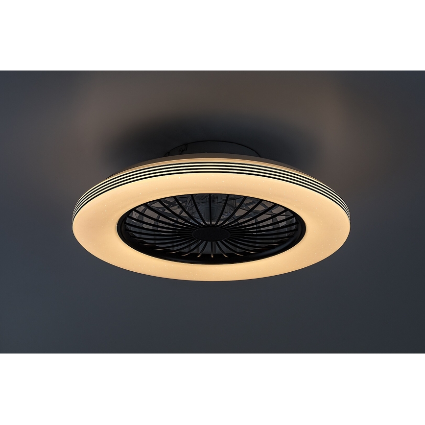 Rabalux - LED Pritemdomas lubinis šviestuvas su ventiliatoriumi LED/48W/230V 3000-6500K + nuotolinio valdymo pultas