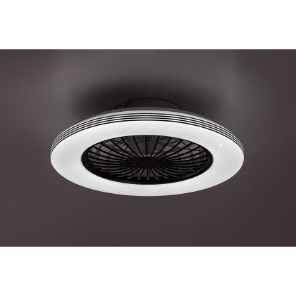 Rabalux - LED Pritemdomas lubinis šviestuvas su ventiliatoriumi LED/48W/230V 3000-6500K + nuotolinio valdymo pultas
