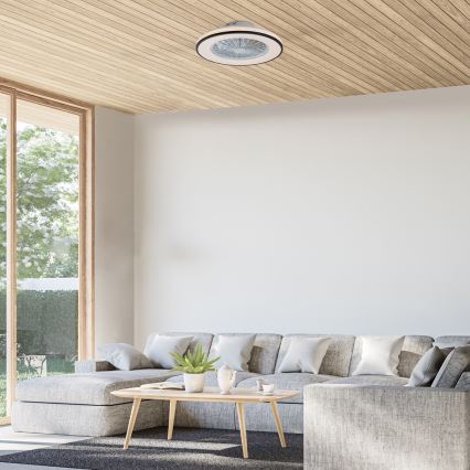 Rabalux - LED Pritemdomas lubinis šviestuvas su ventiliatoriumi LED/48W/230V 3000-6500K + nuotolinio valdymo pultas