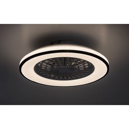 Rabalux - LED Pritemdomas lubinis šviestuvas su ventiliatoriumi LED/48W/230V 3000-6500K + nuotolinio valdymo pultas