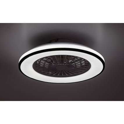 Rabalux - LED Pritemdomas lubinis šviestuvas su ventiliatoriumi LED/48W/230V 3000-6500K + nuotolinio valdymo pultas