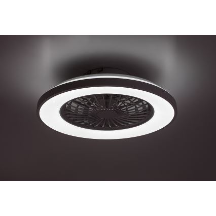 Rabalux - LED Pritemdomas lubinis šviestuvas su ventiliatoriumi LED/48W/230V 3000-6500K + nuotolinio valdymo pultas