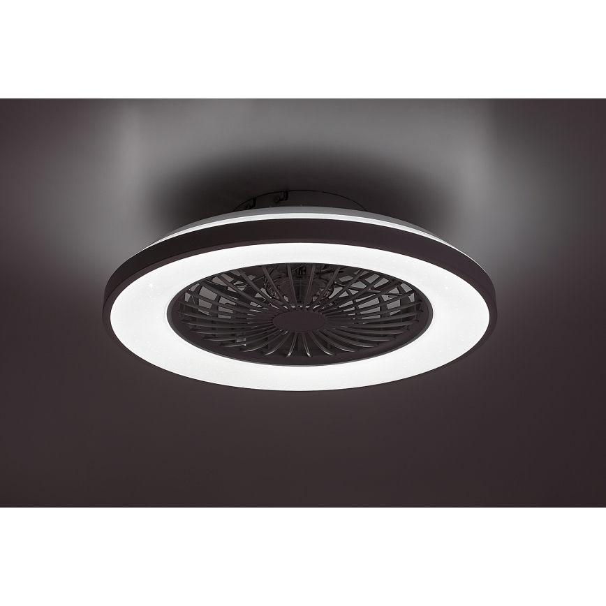 Rabalux - LED Pritemdomas lubinis šviestuvas su ventiliatoriumi LED/48W/230V 3000-6500K + nuotolinio valdymo pultas