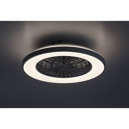 Rabalux - LED Pritemdomas lubinis šviestuvas su ventiliatoriumi LED/48W/230V 3000-6500K + nuotolinio valdymo pultas