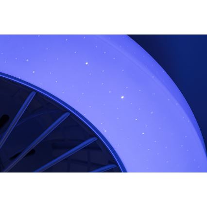 Rabalux - LED RGB Pritemdomas lubinis šviestuvas su ventiliatoriumi LED/48W/230V 3000-6500K + nuotolinio valdymo pultas