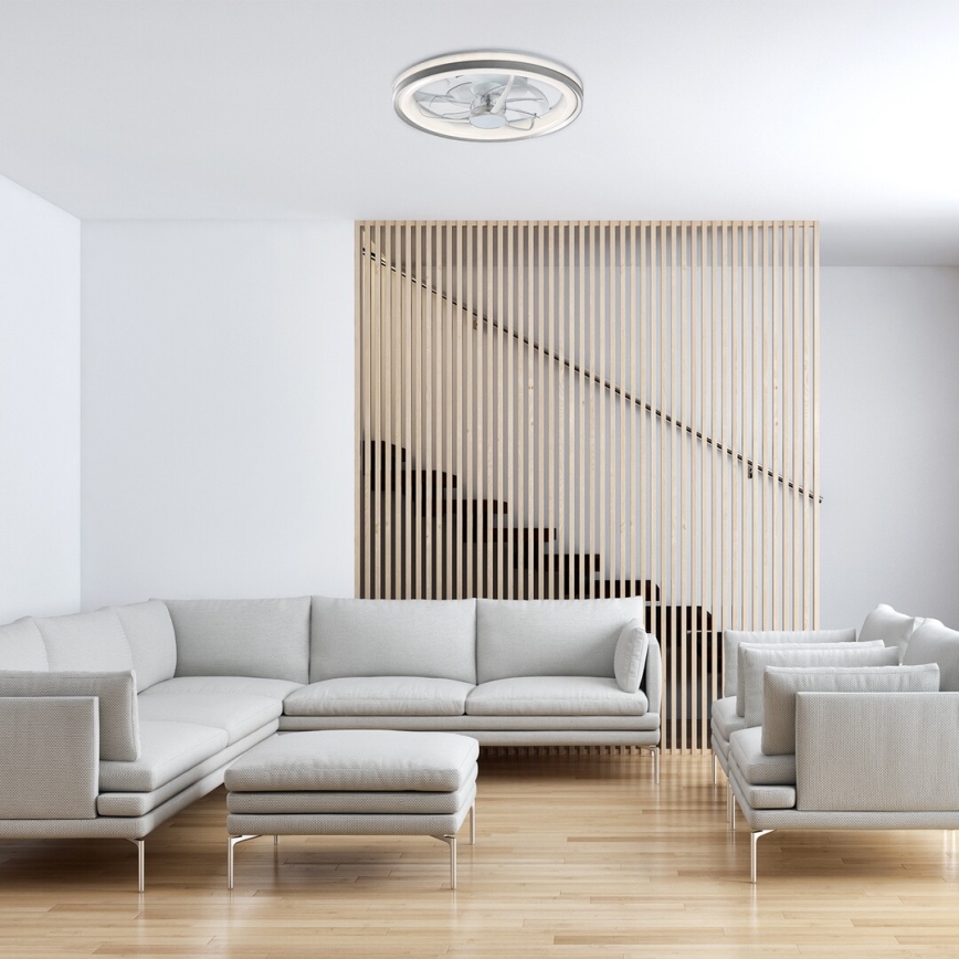 Rabalux - LED Pritemdomas lubinis šviestuvas su ventiliatoriumi LED/40W/230V 3000/4000/6000K Wi-Fi + nuotolinio valdymo pultas