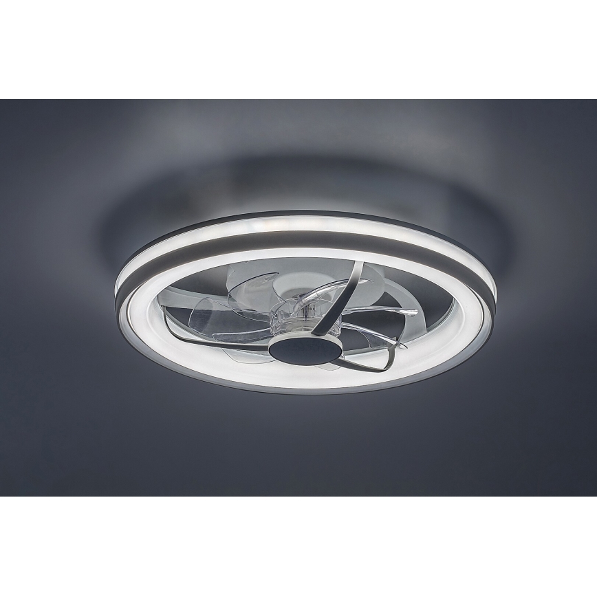 Rabalux - LED Pritemdomas lubinis šviestuvas su ventiliatoriumi LED/40W/230V 3000/4000/6000K Wi-Fi + nuotolinio valdymo pultas