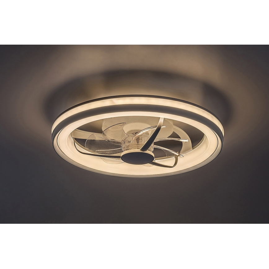 Rabalux - LED Pritemdomas lubinis šviestuvas su ventiliatoriumi LED/40W/230V 3000/4000/6000K Wi-Fi + nuotolinio valdymo pultas