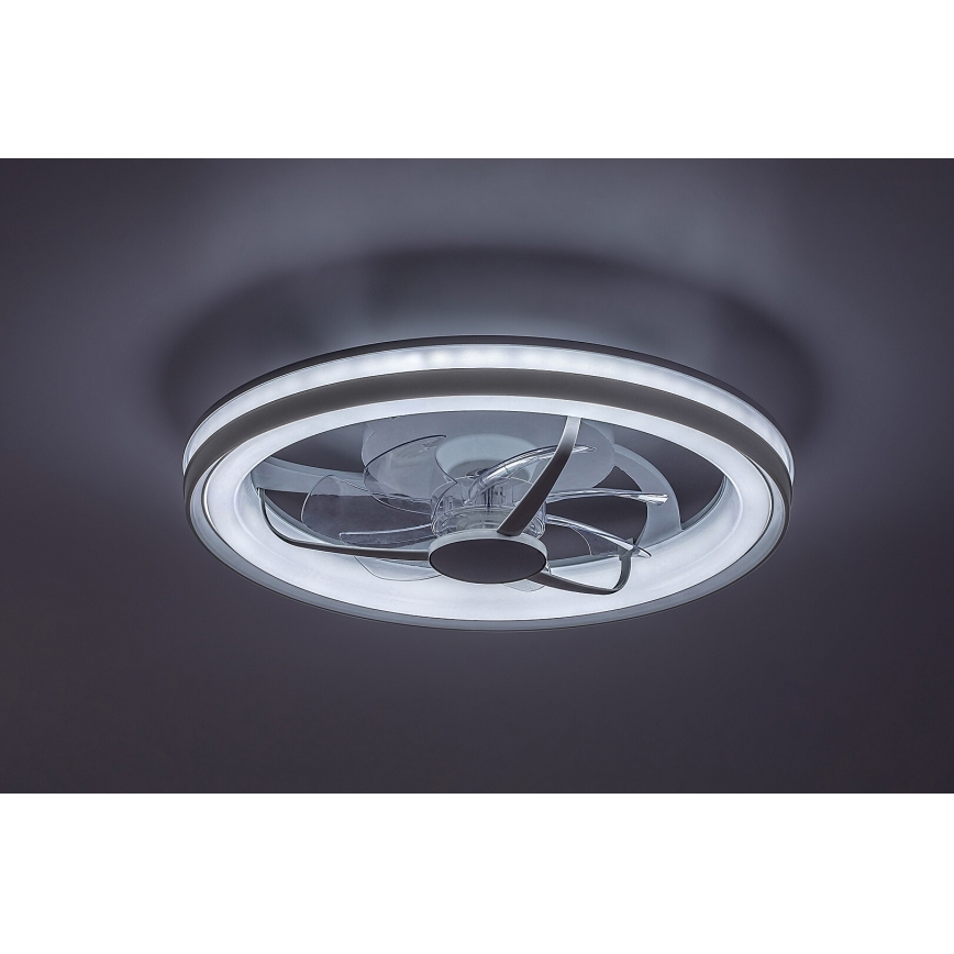 Rabalux - LED Pritemdomas lubinis šviestuvas su ventiliatoriumi LED/40W/230V 3000/4000/6000K Wi-Fi + nuotolinio valdymo pultas