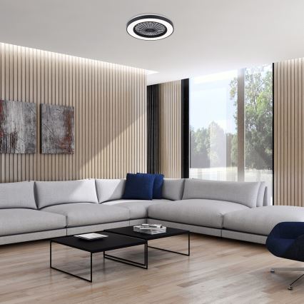 Rabalux - LED Pritemdomas lubinis šviestuvas su ventiliatoriumi LED/40W/230V 3000/4000/6000K Wi-Fi + nuotolinio valdymo pultas