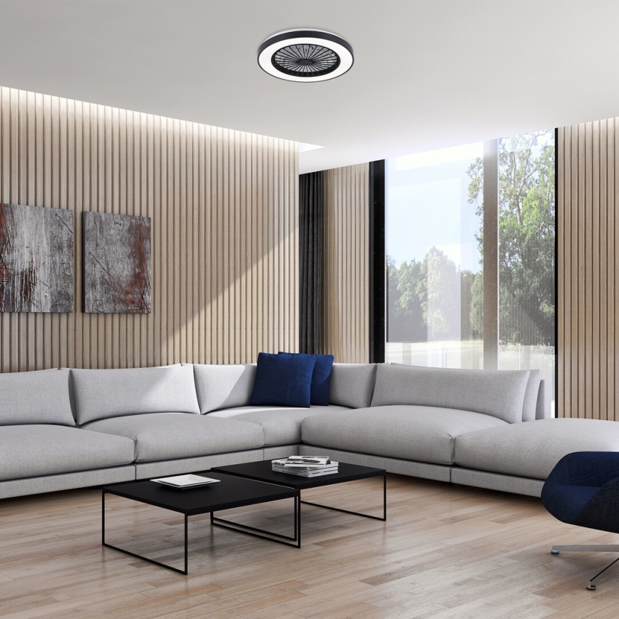 Rabalux - LED Pritemdomas lubinis šviestuvas su ventiliatoriumi LED/40W/230V 3000/4000/6000K Wi-Fi + nuotolinio valdymo pultas