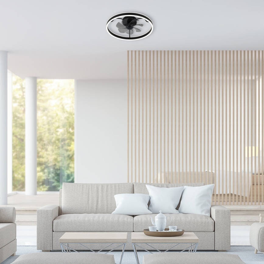 Rabalux - LED Pritemdomas lubinis šviestuvas su ventiliatoriumi LED/40W/230V 3000/4000/6000K Wi-Fi + nuotolinio valdymo pultas