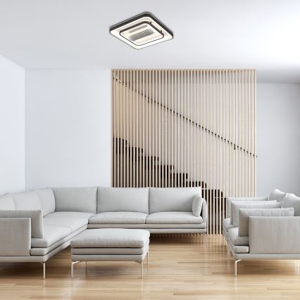Rabalux - LED Pritemdomas lubinis šviestuvas su ventiliatoriumi LED/50W/230V 3000/4000/6000K Wi-Fi + nuotolinio valdymo pultas