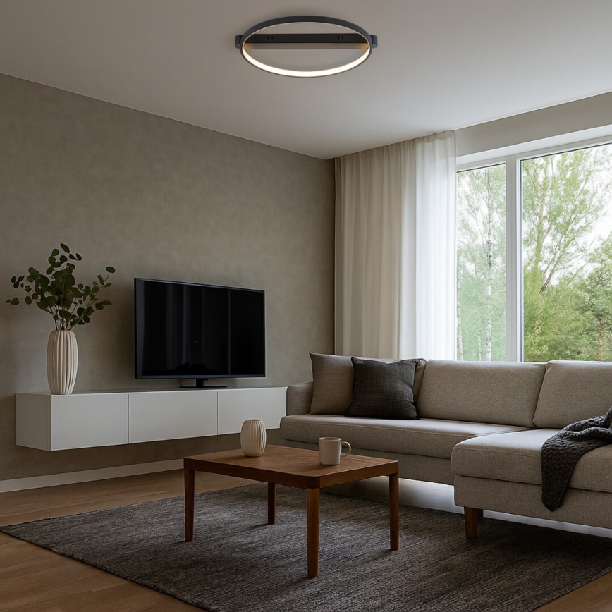 Rabalux - LED lubų šviestuvas LED/45W/230V 3000K 50x55 cm juodas