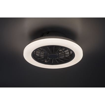 Rabalux - reguliuojamas LED lubinis šviestuvas su ventiliatoriumi LED/24W/230V 3000–6500K + nuotolinis valdymas