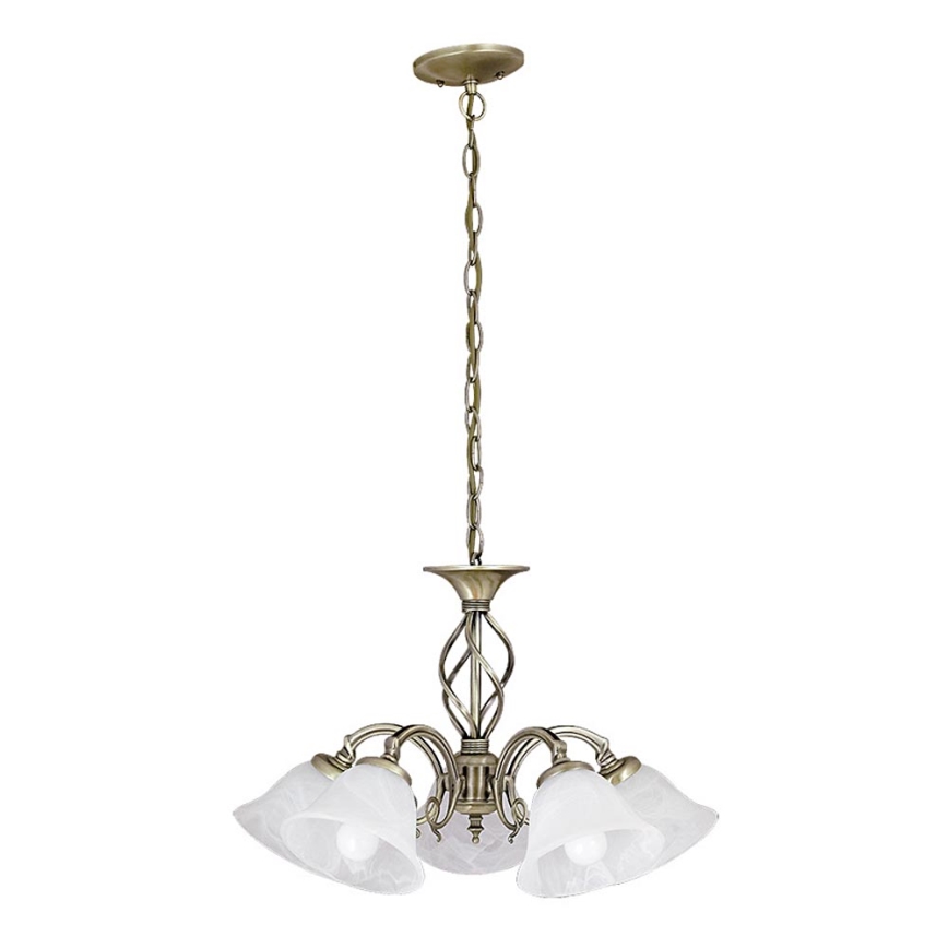 Rabalux 7135 - Sietynas ant grandinės BECKWORTH 5xE14/40W/230V
