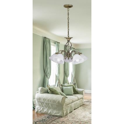 Rabalux 7135 - Sietynas ant grandinės BECKWORTH 5xE14/40W/230V