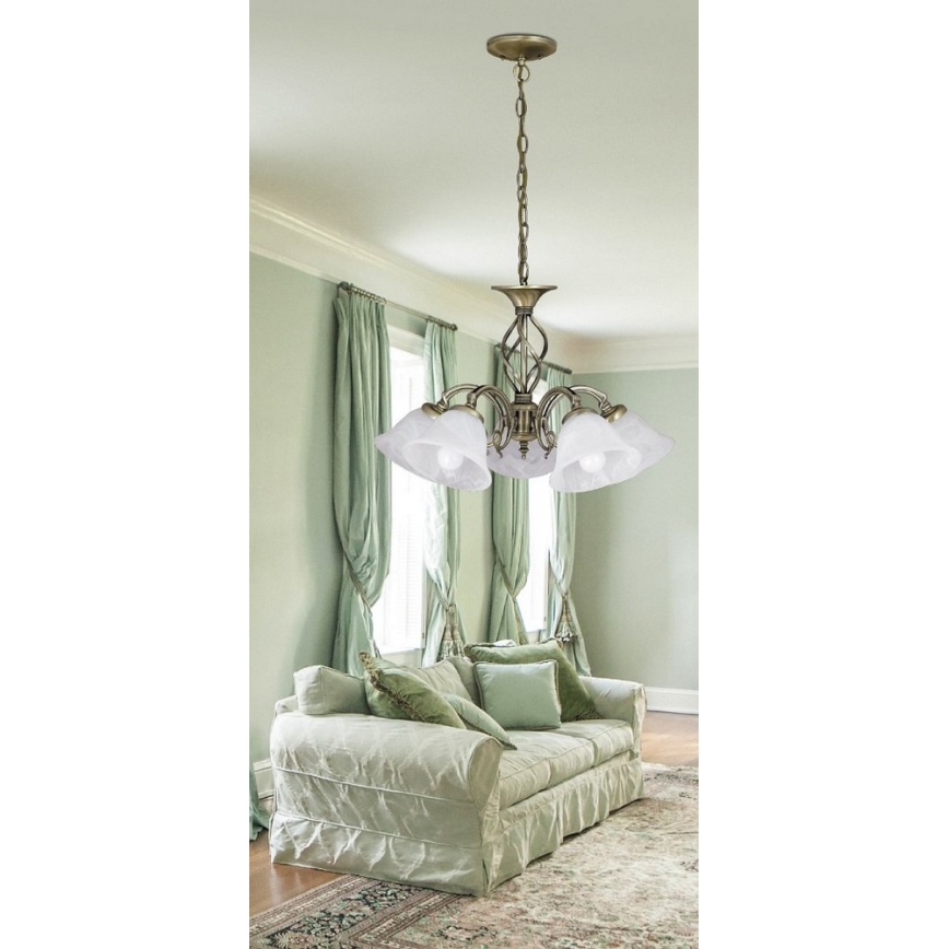 Rabalux 7135 - Sietynas ant grandinės BECKWORTH 5xE14/40W/230V