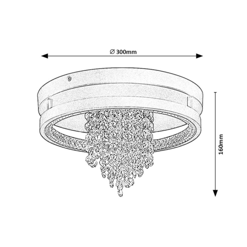 Rabalux - LED lubinis šviestuvas LED/20W/230V 3000/3500/4000K skersmuo 30 cm