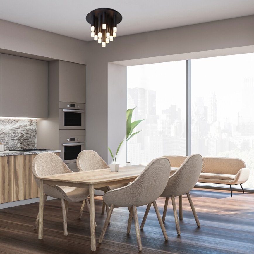 Rabalux - Lubinis šviestuvas 13xG9/5W/230V juodas, skersmuo 34 cm