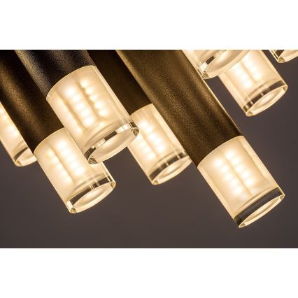 Rabalux - Lubinis šviestuvas 13xG9/5W/230V juodas, skersmuo 34 cm