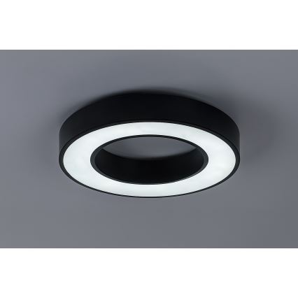 Rabalux - LED lubinis šviestuvas su reguliuojamu ryškumu LED/45W/230V 3000-6500K skersmuo 60 cm juodas + nuotolinis valdymas