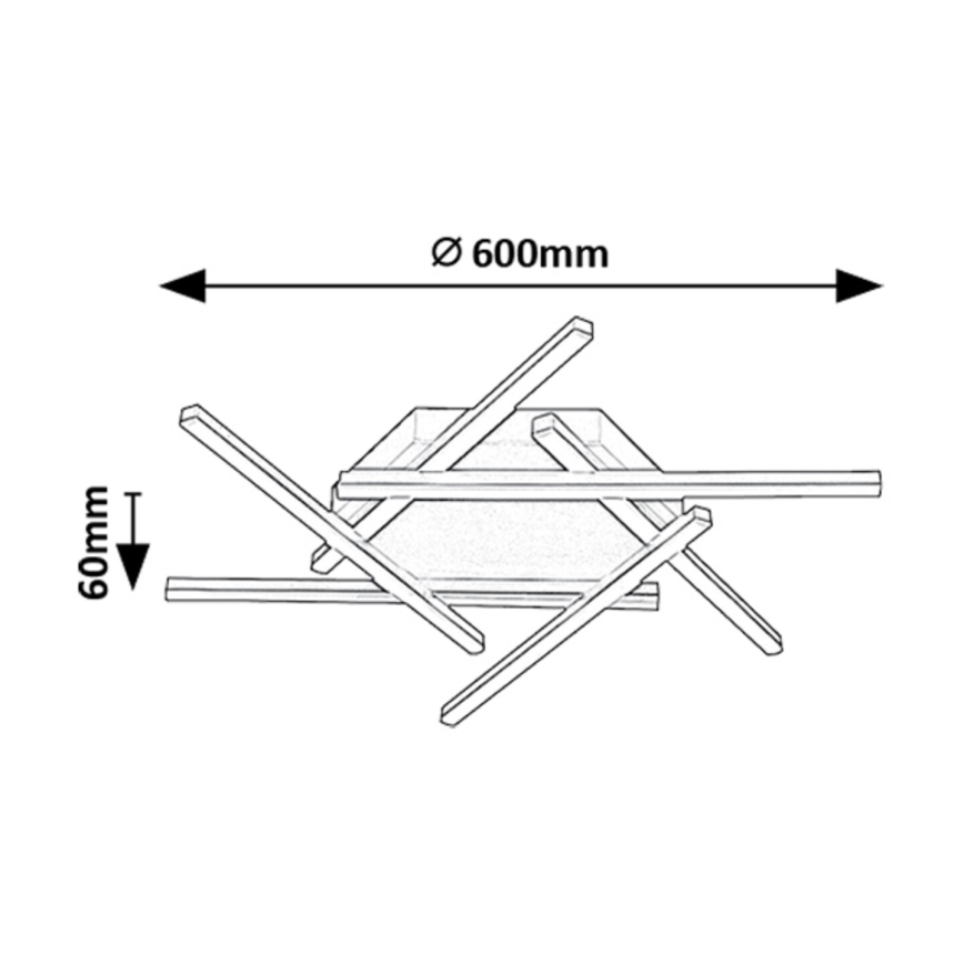 Rabalux - LED Ant pagrindo montuojamas sietynas LED/40W/230V 3000K