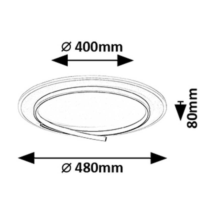 Rabalux - LED lubinis šviestuvas LED/40W/230V 4000K