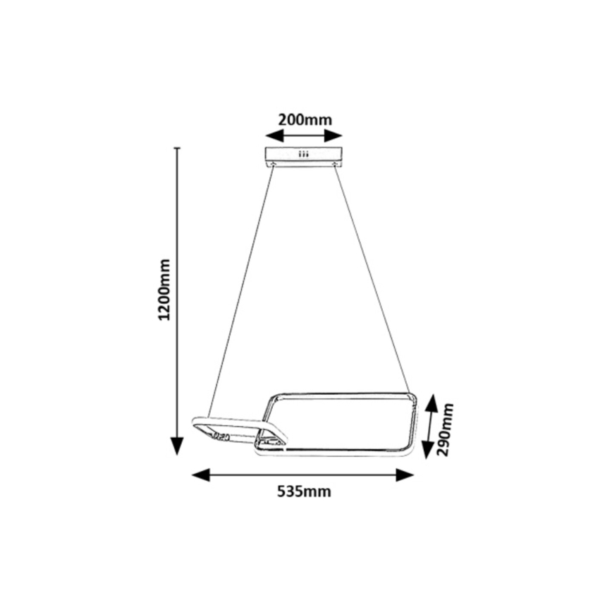 Rabalux - LED Ant pagrindo montuojamas sietynas LED/36W/230V 4000K