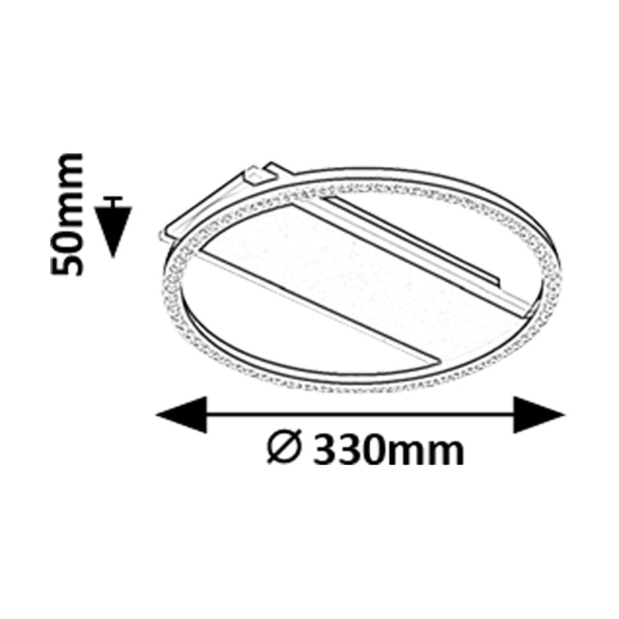 Rabalux - LED lubinis šviestuvas LED/24W/230V 3000K