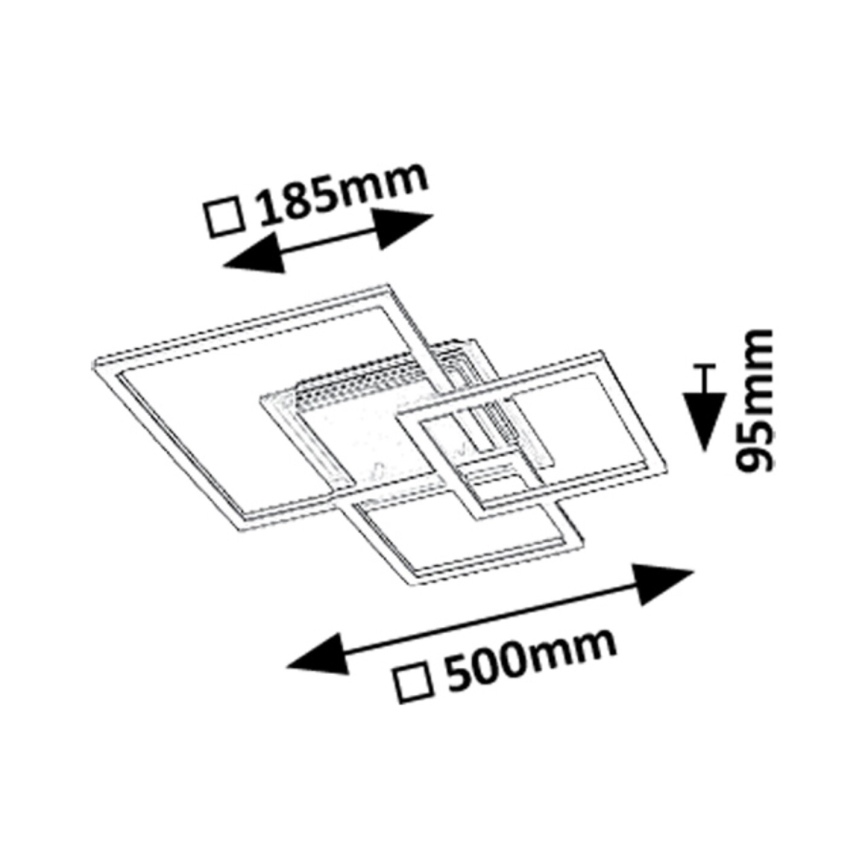 Rabalux - LED lubinis šviestuvas LED/40W/230V 3000K