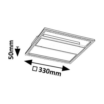 Rabalux - LED lubinis šviestuvas LED/24W/230V 4000K