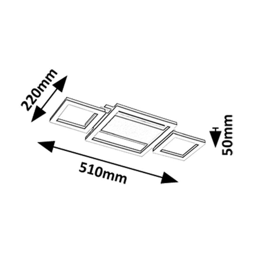 Rabalux - LED lubinis šviestuvas LED/24W/230V 4000K