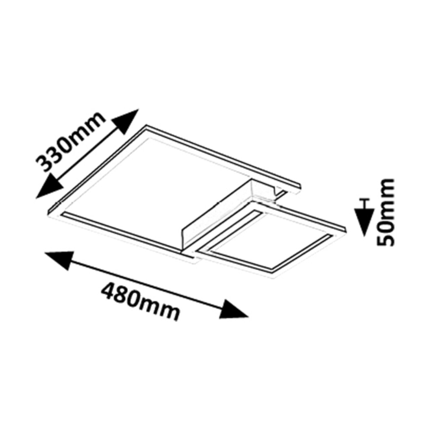 Rabalux - LED lubinis šviestuvas LED/24W/230V 3000K
