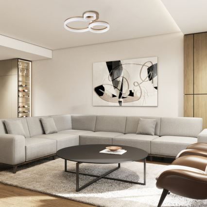 Rabalux - LED lubinis šviestuvas LED/24W/230V 3000/4000/6500K auksas