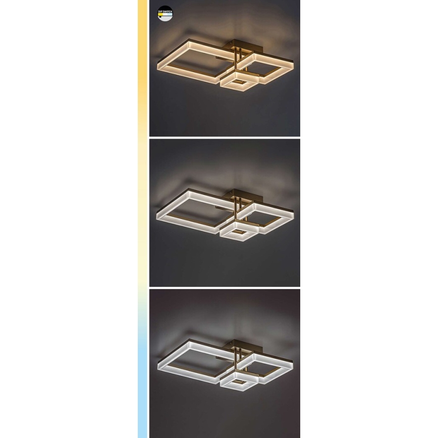 Rabalux - LED lubinis šviestuvas LED/22W/230V 3000/4000/6500K auksas