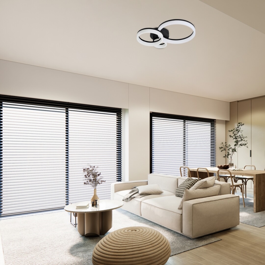 Rabalux - LED lubinis šviestuvas LED/24W/230V 3000/4000/6500K juoda