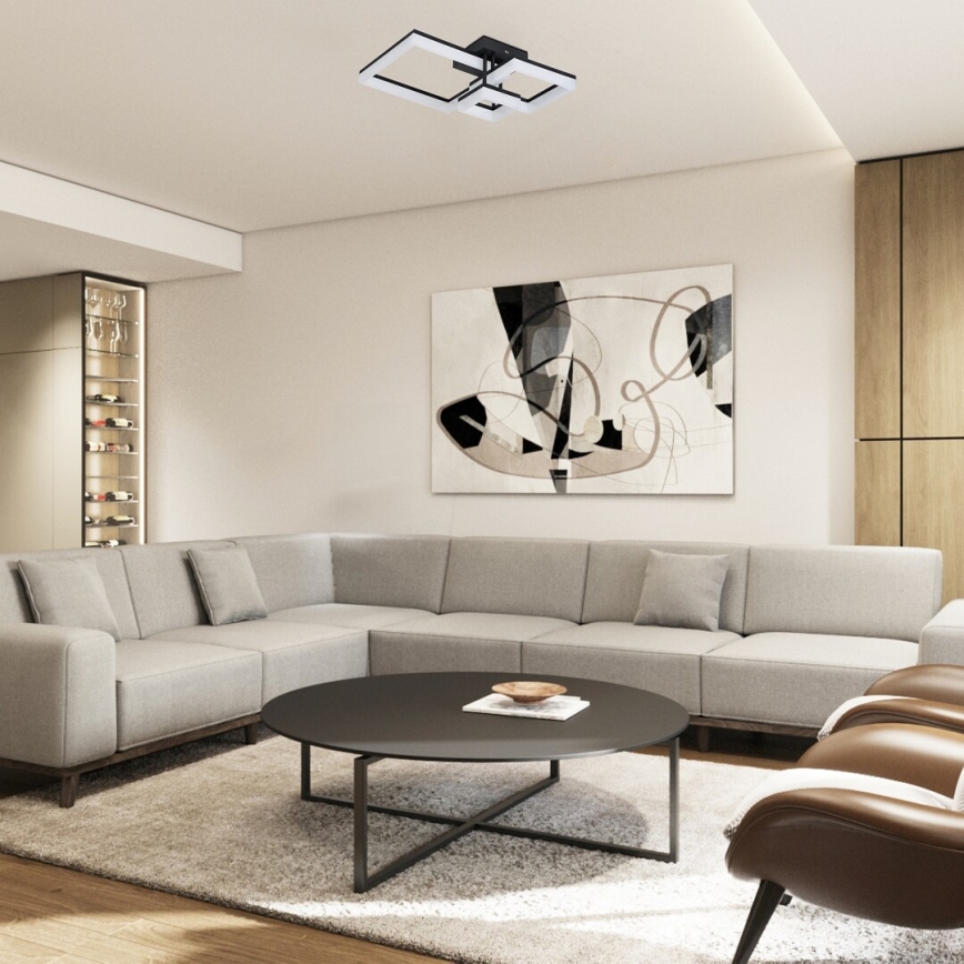 Rabalux - LED lubinis šviestuvas LED/22W/230V 3000/4000/6500K juoda