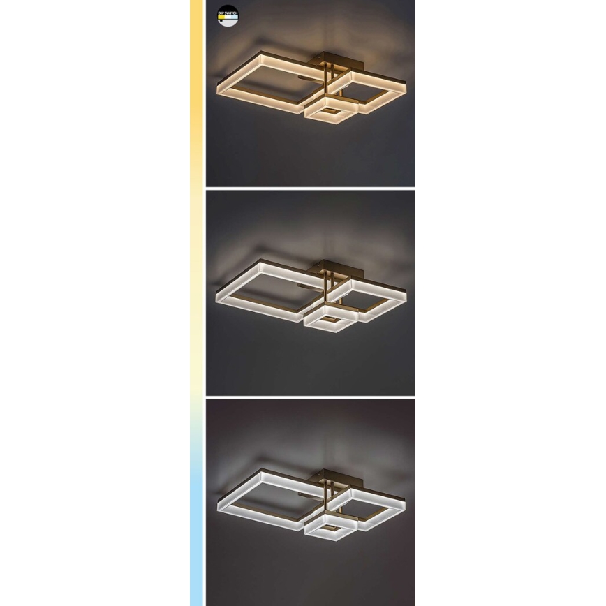Rabalux - LED lubinis šviestuvas LED/22W/230V 3000/4000/6500K juoda