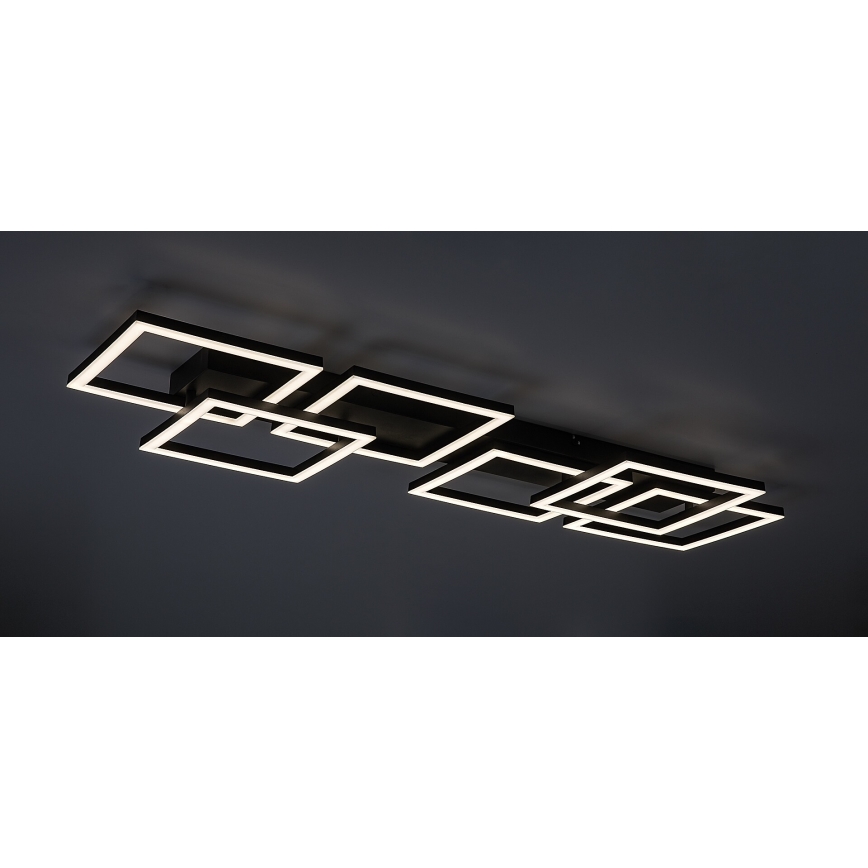 Rabalux - Dimeriuojamas LED lubų šviestuvas LED/40W/230V 3000-6500K 33x100 cm juoda + nuotolinis valdymas