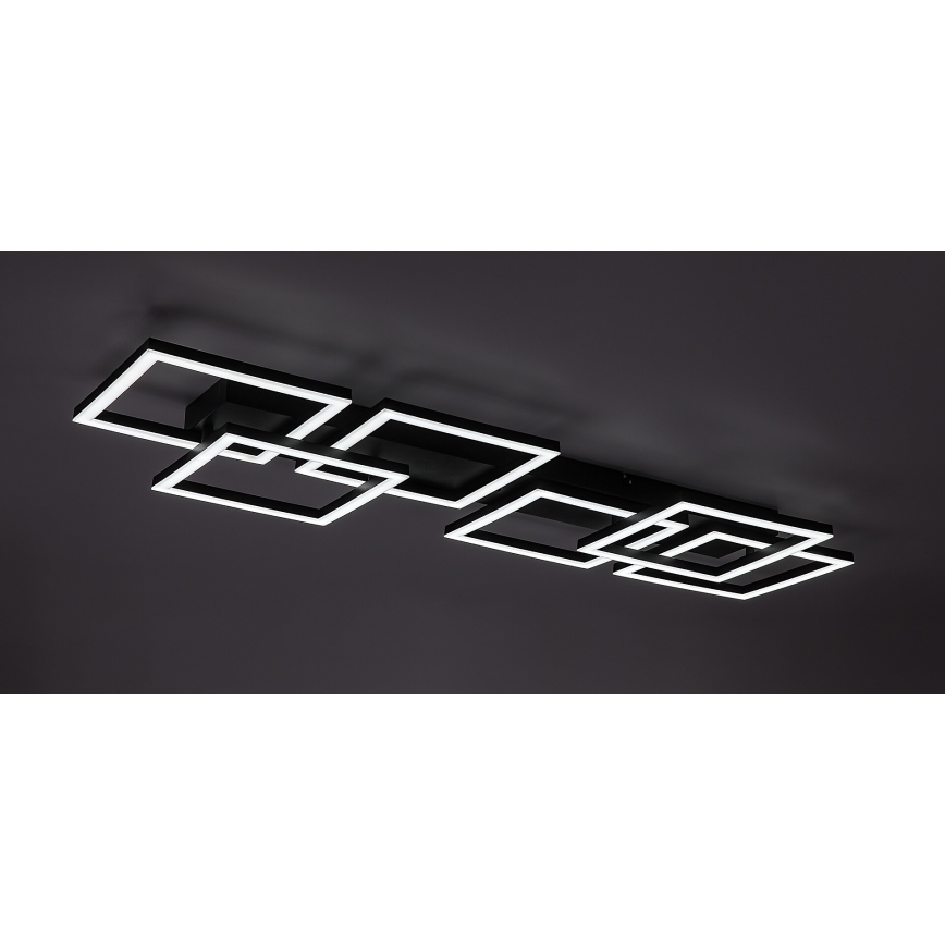 Rabalux - Dimeriuojamas LED lubų šviestuvas LED/40W/230V 3000-6500K 33x100 cm juoda + nuotolinis valdymas