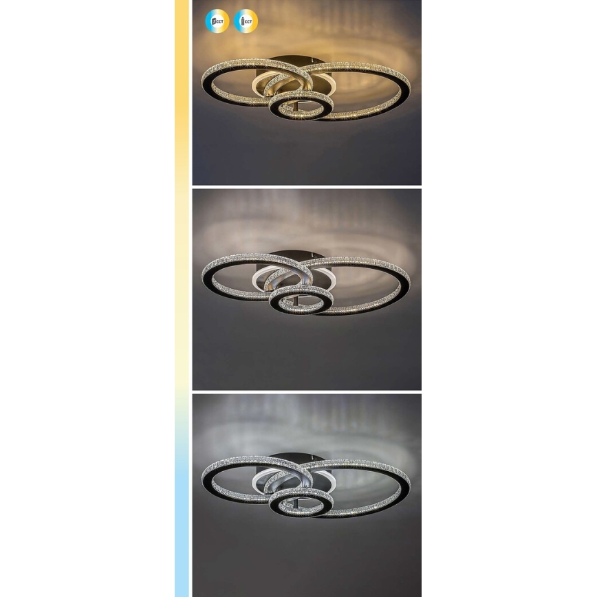 Rabalux - Dimeriuojamas LED lubinis šviestuvas LED/40W/230V 3000-6500K + nuotolinis valdymas 35x52 cm