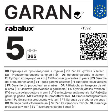 Rabalux - Dimeriuojamas LED lubinis šviestuvas LED/40W/230V 3000-6500K + nuotolinis valdymas 35x52 cm