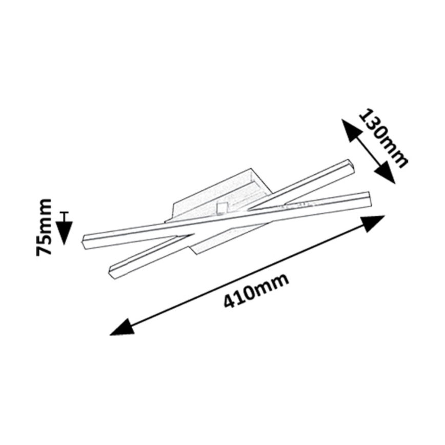 Rabalux - LED lubinis šviestuvas LED/16W/230V 4000K