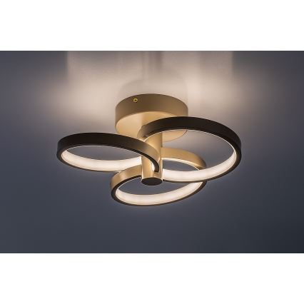 Rabalux - reguliuojamas LED lubų šviestuvas, 32 W, 230 V, 3000-6500 K, skersmuo 31 cm, smėlio spalvos, su nuotoliniu valdymu