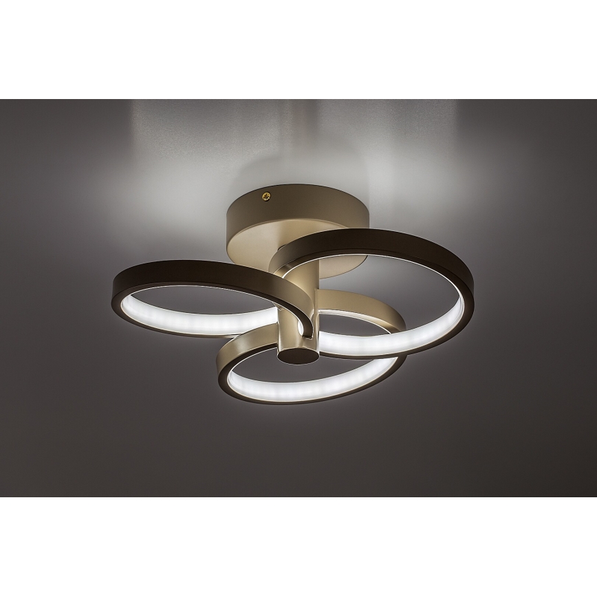 Rabalux - reguliuojamas LED lubų šviestuvas, 32 W, 230 V, 3000-6500 K, skersmuo 31 cm, smėlio spalvos, su nuotoliniu valdymu