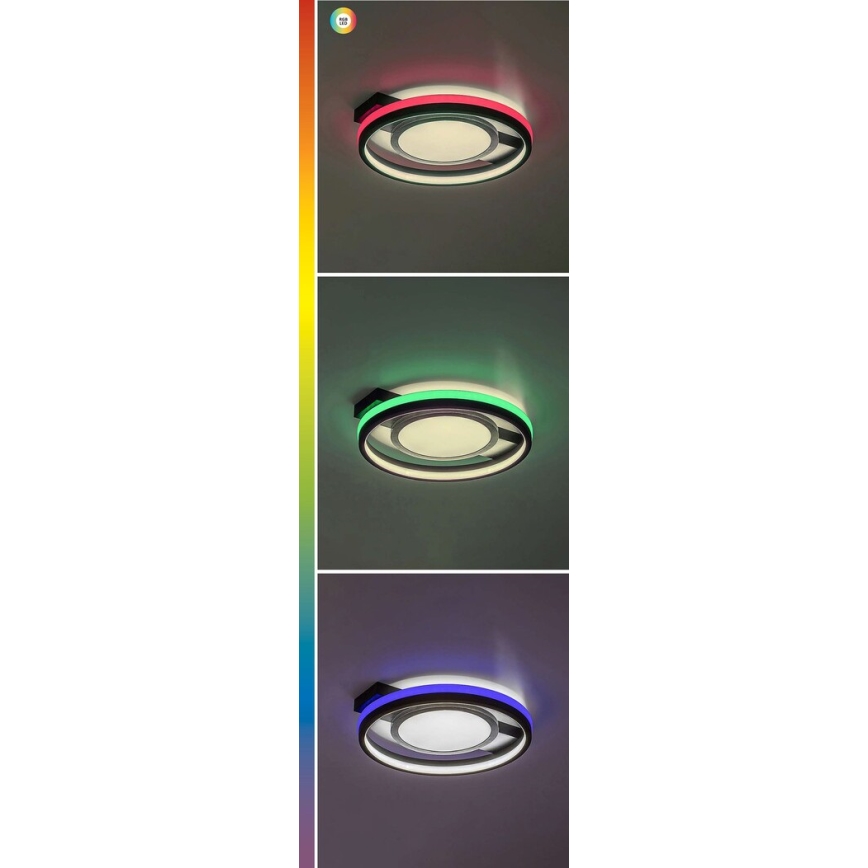 Rabalux - LED RGB Dimeriuojamas lubinis šviestuvas LED/40W/230V 3000-6500K + su nuotoliniu pultu skersm. 43 cm
