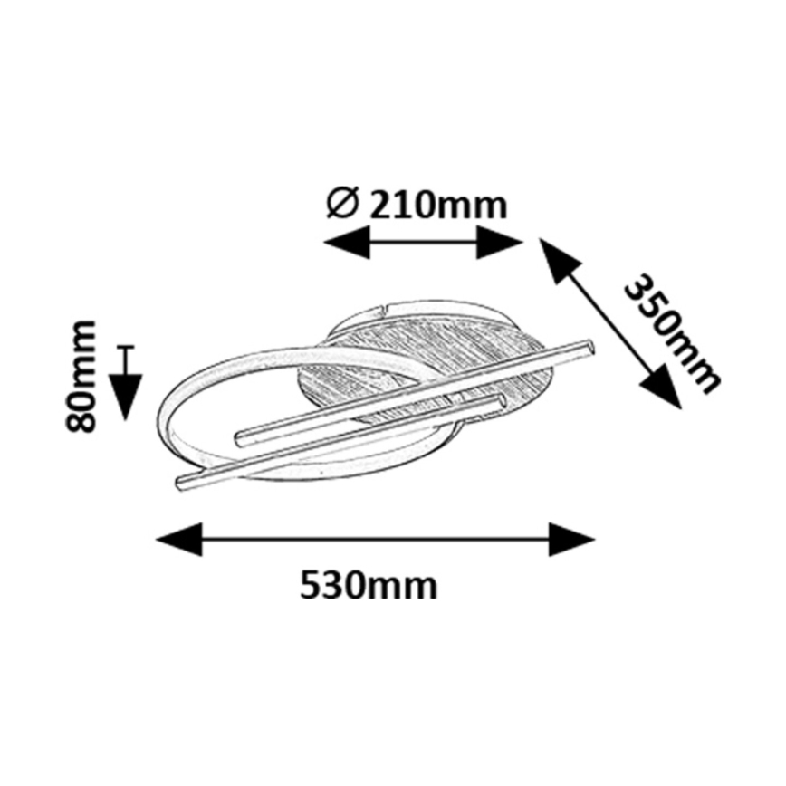 Rabalux - LED lubinis šviestuvas LED/40W/230V 3000/4000/6500K